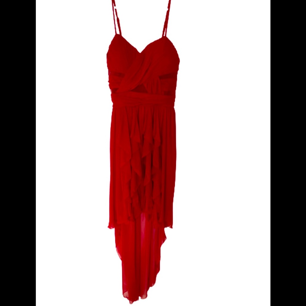 Asymmetrical Red dress
